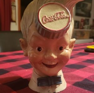 Coca-Cola Collectible Sprite Boy Cast Iron Piggy B